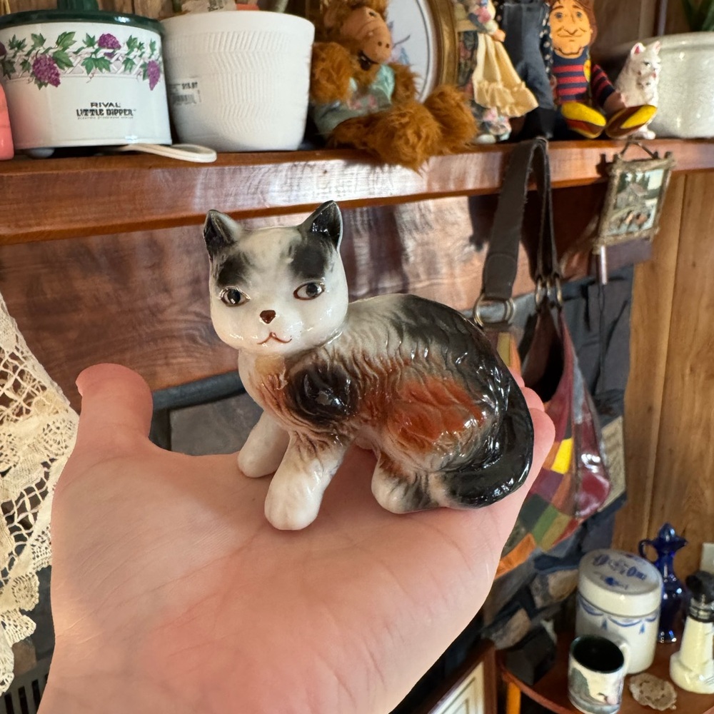 Ceramic Cat Figurine